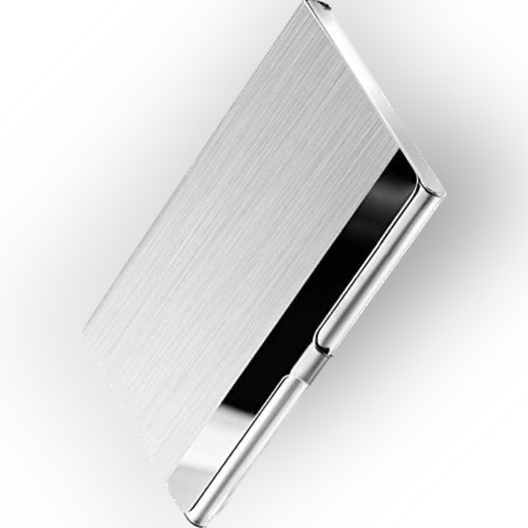 Stainless Steel Business Card Holder. Great professional business appearance.NEW - Picture 2 of 6